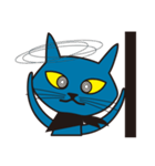 Rock Blue Cat - only expression, no text（個別スタンプ：32）