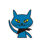 Rock Blue Cat - only expression, no text（個別スタンプ：38）