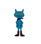 Rock Blue Cat - only expression, no text（個別スタンプ：40）