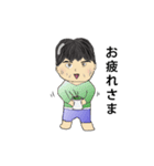 チョコ好きのおじさん（個別スタンプ：1）
