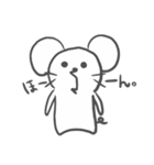 ぽけーっとしたネズミ（個別スタンプ：1）