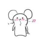 ぽけーっとしたネズミ（個別スタンプ：2）