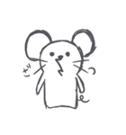 ぽけーっとしたネズミ（個別スタンプ：5）