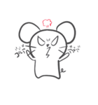 ぽけーっとしたネズミ（個別スタンプ：7）