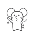 ぽけーっとしたネズミ（個別スタンプ：8）