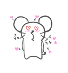 ぽけーっとしたネズミ（個別スタンプ：12）