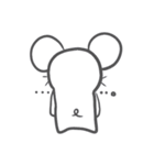ぽけーっとしたネズミ（個別スタンプ：13）