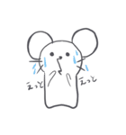 ぽけーっとしたネズミ（個別スタンプ：18）
