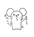 ぽけーっとしたネズミ（個別スタンプ：19）
