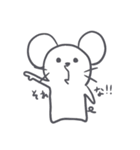 ぽけーっとしたネズミ（個別スタンプ：24）