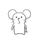ぽけーっとしたネズミ（個別スタンプ：26）