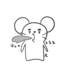 ぽけーっとしたネズミ2（個別スタンプ：16）