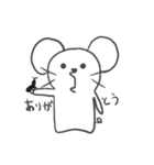 ぽけーっとしたネズミ2（個別スタンプ：27）