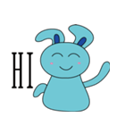 Blue Rabbit family（個別スタンプ：1）