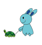 Blue Rabbit family（個別スタンプ：18）