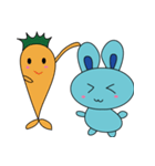 Blue Rabbit family（個別スタンプ：27）