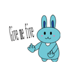 Blue Rabbit family（個別スタンプ：36）