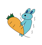 Blue Rabbit family（個別スタンプ：39）