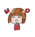リムレスウッデンドール こけしちゃん（個別スタンプ：6）