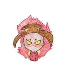 リムレスウッデンドール こけしちゃん（個別スタンプ：9）