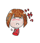 リムレスウッデンドール こけしちゃん（個別スタンプ：16）
