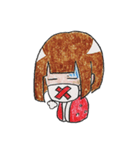 リムレスウッデンドール こけしちゃん（個別スタンプ：17）