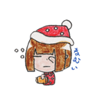 リムレスウッデンドール こけしちゃん（個別スタンプ：30）