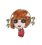 リムレスウッデンドール こけしちゃん（個別スタンプ：32）