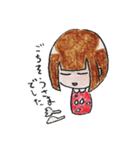 リムレスウッデンドール こけしちゃん（個別スタンプ：37）