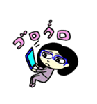 a round face girl（個別スタンプ：23）