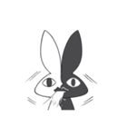 黑白ウサギ（個別スタンプ：8）