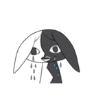 黑白ウサギ（個別スタンプ：14）