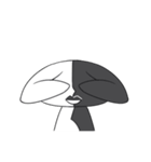 黑白ウサギ（個別スタンプ：17）