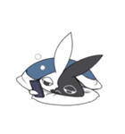 黑白ウサギ（個別スタンプ：24）