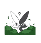 黑白ウサギ（個別スタンプ：27）