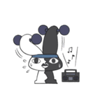 黑白ウサギ（個別スタンプ：30）