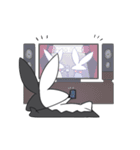 黑白ウサギ（個別スタンプ：32）