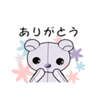紫のテディ（個別スタンプ：7）