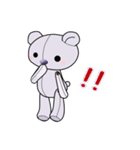 紫のテディ（個別スタンプ：13）