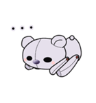 紫のテディ（個別スタンプ：14）