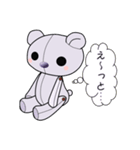 紫のテディ（個別スタンプ：16）
