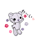 紫のテディ（個別スタンプ：20）