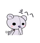 紫のテディ（個別スタンプ：21）