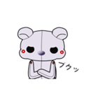 紫のテディ（個別スタンプ：23）