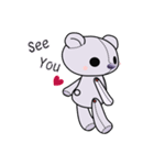 紫のテディ（個別スタンプ：28）