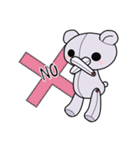 紫のテディ（個別スタンプ：30）
