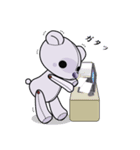 紫のテディ（個別スタンプ：31）
