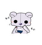 紫のテディ（個別スタンプ：37）