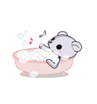 紫のテディ（個別スタンプ：38）