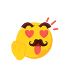Moustache Moji（個別スタンプ：4）